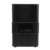 Smart Thermostatic Humidifier with Remote Control UV Light 8H Timer Water Shortage Prevention 3.5L Quiet Top Fill Flame Essential Oil Humidifier US Plug Black
