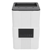 Smart Thermostatic Humidifier with Remote Control UV Light 8H Timer Water Shortage Prevention 3.5L Quiet Top Fill Flame Essential Oil Humidifier US Plug White In Australia - Darrahopens