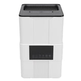 Smart Thermostatic Humidifier with Remote Control UV Light 8H Timer Water Shortage Prevention 3.5L Quiet Top Fill Flame Essential Oil Humidifier EU Plug White