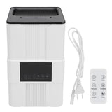Smart Thermostatic Humidifier with Remote Control UV Light 8H Timer Water Shortage Prevention 3.5L Quiet Top Fill Flame Essential Oil Humidifier EU Plug White