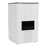 Smart Thermostatic Humidifier with Remote Control UV Light 8H Timer Water Shortage Prevention 3.5L Quiet Top Fill Flame Essential Oil Humidifier EU Plug White