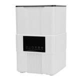 Smart Thermostatic Humidifier with Remote Control UV Light 8H Timer Water Shortage Prevention 3.5L Quiet Top Fill Flame Essential Oil Humidifier EU Plug White