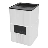 Smart Thermostatic Humidifier with Remote Control UV Light 8H Timer Water Shortage Prevention 3.5L Quiet Top Fill Flame Essential Oil Humidifier EU Plug White