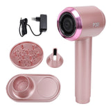 Portable Wireless Hair Dryer 300W Negative Ion Hair Dryer Hot Cold Wind Rechargeable Hair Dryer with Temperature Control for Home Travel EU Plug 100‑240V In Australia - Darrahopens