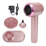 Portable Wireless Hair Dryer 300W Negative Ion Hair Dryer Hot Cold Wind Rechargeable Hair Dryer with Temperature Control for Home Travel GB Plug 100‑240V In Australia - Darrahopens