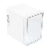 6L Skincare Fridge 3 Gear Light Portable Makeup Mirror Refrigerator Cooler and Warmer Miniature Beauty Fridge for Chest Milk Cosmetics Medicines Drinks EU Plug