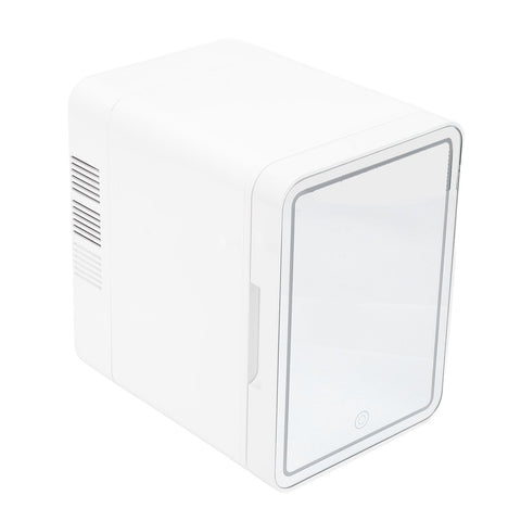6L Skincare Fridge 3 Gear Light Portable Makeup Mirror Refrigerator Cooler and Warmer Miniature Beauty Fridge for Chest Milk Cosmetics Medicines Drinks EU Plug