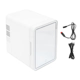 6L Skincare Fridge 3 Gear Light Portable Makeup Mirror Refrigerator Cooler and Warmer Miniature Beauty Fridge for Chest Milk Cosmetics Medicines Drinks EU Plug