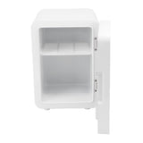 6L Skincare Fridge 3 Gear Light Portable Makeup Mirror Refrigerator Cooler and Warmer Miniature Beauty Fridge for Chest Milk Cosmetics Medicines Drinks EU Plug