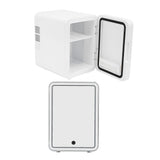 6L Skincare Fridge 3 Gear Light Portable Makeup Mirror Refrigerator Cooler and Warmer Miniature Beauty Fridge for Chest Milk Cosmetics Medicines Drinks EU Plug