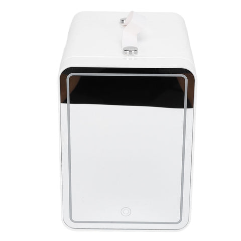 Mini Skincare Fridge with LED Mirror 3 Levels Dimmable 6L Cooler Warmer Portable Handle Makeup Small Refrigerator for Bedroom Car Office Dorm US Plug In Australia - Darrahopens