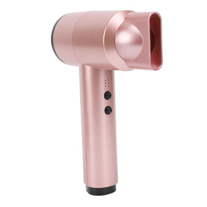 Rechargeable Cordless Hairdryer 5000mAh Batterry 6 Speed Adjustment Fast Drying Portable Travel Hairdryer for Home Camping Rose Gold EU Plug In Australia - Darrahopens