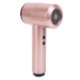 Rechargeable Cordless Hairdryer 5000mAh Batterry 6 Speed Adjustment Fast Drying Portable Travel Hairdryer for Home Camping Rose Gold EU Plug