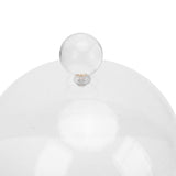 Smoking Cloche Dome Cover Lid for Food Drinks Acrylic Transparent Cocktail Smoker Dome Accessory 33cm
