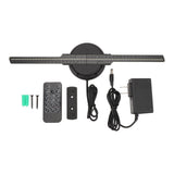 3D Hologram Fan Naked Eye 3D Hologram Projector Advertising Display 1024x224 224LED for Business Store Signs Bar Casino Party US Plug 100‑240V