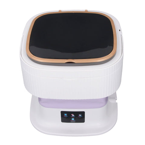 Portable Washing Machine 11.5L Large Capacity 3 Timer Modes Mini Foldable Washer with Drain Hose for Underwear Baby Clothes US Plug 100-240V Purple In Australia - Darrahopens