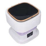 Portable Washing Machine 11.5L Large Capacity 3 Timer Modes Mini Foldable Washer with Drain Hose for Underwear Baby Clothes US Plug 100-240V Purple In Australia - Darrahopens