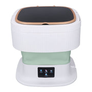 Portable Washing Machine 11.5L Large Capacity 3 Timer Modes Mini Foldable Washer with Drain Hose for Underwear Baby Clothes US Plug 100-240V Green In Australia - Darrahopens