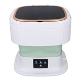 Portable Washing Machine 11.5L Large Capacity 3 Timer Modes Mini Foldable Washer with Drain Hose for Underwear Baby Clothes US Plug 100-240V Green In Australia - Darrahopens