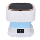 Portable Washing Machine 11.5L Large Capacity 3 Timer Modes Mini Foldable Washer with Drain Hose for Underwear Baby Clothes US Plug 100-240V Blue In Australia - Darrahopens