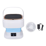 Portable Washing Machine 11.5L Large Capacity 3 Timer Modes Mini Foldable Washer with Drain Hose for Underwear Baby Clothes US Plug 100-240V Blue In Australia - Darrahopens