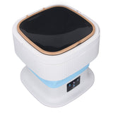 Portable Washing Machine 11.5L Large Capacity 3 Timer Modes Mini Foldable Washer with Drain Hose for Underwear Baby Clothes US Plug 100-240V Blue In Australia - Darrahopens