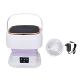 Portable Washing Machine 11.5L Large Capacity 3 Timer Modes Mini Foldable Washer with Drain Hose for Underwear Baby Clothes EU Plug 100-240V Purple In Australia - Darrahopens