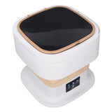 Portable Washing Machine 11.5L Large Capacity 3 Timer Modes Mini Foldable Washer with Drain Hose for Underwear Baby Clothes EU Plug 100-240V Beige In Australia - Darrahopens