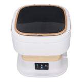 Portable Washing Machine 11.5L Large Capacity 3 Timer Modes Mini Foldable Washer with Drain Hose for Underwear Baby Clothes EU Plug 100-240V Beige