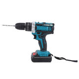 Power Drill Set with LED Light Bits 21V 25 Plus 3 Plus 2 Gear Setting Brushless Motor Professional Cordless Electric Power Drill US Plug 100-240V