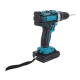 Power Drill Set with LED Light Bits 21V 25 Plus 3 Plus 2 Gear Setting Brushless Motor Professional Cordless Electric Power Drill US Plug 100-240V