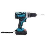 Power Drill Set with LED Light Bits 21V 25 Plus 3 Plus 2 Gear Setting Brushless Motor Professional Cordless Electric Power Drill US Plug 100-240V