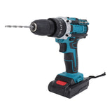 Power Drill Set with LED Light Bits 21V 25 Plus 3 Plus 2 Gear Setting Brushless Motor Professional Cordless Electric Power Drill US Plug 100-240V