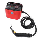Handheld Pressurized Steam Cleaner Multipurpose High Pressure High Temperature Portable Steam Cleaner for Home Car Kitchen Cleaning Red EU Plug 220V