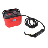 Handheld Pressurized Steam Cleaner Multipurpose High Pressure High Temperature Portable Steam Cleaner for Home Car Kitchen Cleaning Red EU Plug 220V