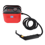 Handheld Pressurized Steam Cleaner Multipurpose High Pressure High Temperature Portable Steam Cleaner for Home Car Kitchen Cleaning Red EU Plug 220V
