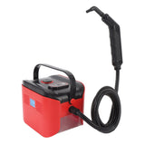Handheld Pressurized Steam Cleaner Multipurpose High Pressure High Temperature Portable Steam Cleaner for Home Car Kitchen Cleaning Red EU Plug 220V
