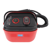 Handheld Pressurized Steam Cleaner Multipurpose High Pressure High Temperature Portable Steam Cleaner for Home Car Kitchen Cleaning Red EU Plug 220V