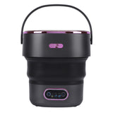 13L Foldable Clothing Washer with Drain Hose Full Automatic Mini Laundry Machine for Apartment Dormitory Hotel US Plug