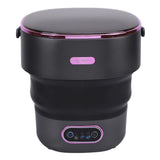 13L Foldable Clothing Washer with Drain Hose Full Automatic Mini Laundry Machine for Apartment Dormitory Hotel US Plug