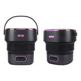 13L Foldable Clothing Washer with Drain Hose Full Automatic Mini Laundry Machine for Apartment Dormitory Hotel US Plug
