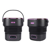 13L Foldable Clothing Washer with Drain Hose Full Automatic Mini Laundry Machine for Apartment Dormitory Hotel EU Plug