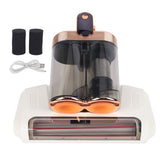 Bed Vacuum Cleaner Cordless Mattress Vacuum with 13000Pa Suction 520ml Large Dustbin Large Suction Port for Bed Sofa Carpet White Gold In Australia - Darrahopens