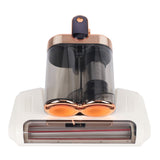 Bed Vacuum Cleaner Cordless Mattress Vacuum with 13000Pa Suction 520ml Large Dustbin Large Suction Port for Bed Sofa Carpet White Gold
