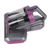 Bed Vacuum Cleaner Cordless Mattress Vacuum with 13000Pa Suction 520ml Large Dustbin Large Suction Port for Bed Sofa Carpet Gray Purple