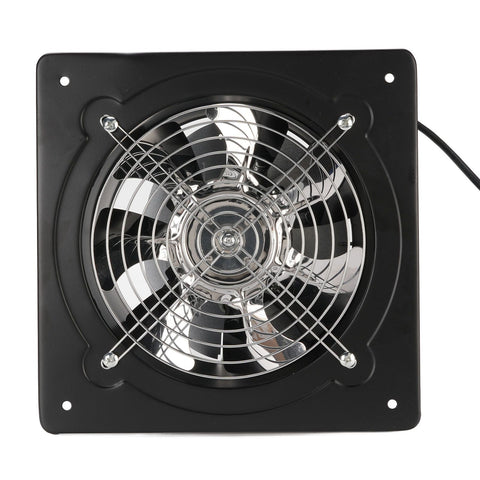 Kitchen Exhaust Fan 9.8 Inch Carbon Steel 2800RPM 80W 7 Blades Quiet Wall Mount Fume Extractor Ventilation Fan for Home Bathroom Garage US Plug 110V In Australia - Darrahopens