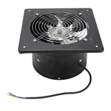 Kitchen Exhaust Fan 9.8 Inch Carbon Steel 2800RPM 80W 7 Blades Quiet Wall Mount Fume Extractor Ventilation Fan for Home Bathroom Garage US Plug 110V