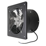 Kitchen Exhaust Fan 9.8 Inch Carbon Steel 2800RPM 80W 7 Blades Quiet Wall Mount Fume Extractor Ventilation Fan for Home Bathroom Garage US Plug 110V