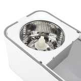 Mop Bucket with Wringer Set 360° Rotating Cleaning Mop with 2 Microfiber Pads for Hardwood Tile Floor