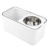 Mop Bucket with Wringer Set 360° Rotating Cleaning Mop with 2 Microfiber Pads for Hardwood Tile Floor